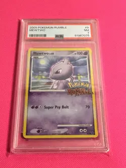 2009 POKEMON RUMBLE #9 MEWTWO PSA 7 - Image 1