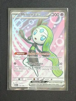 Pokemon: Meloetta ex - 159/086 - SV: Black Bolt (BLK) Holo Ultra Rare - Image 1