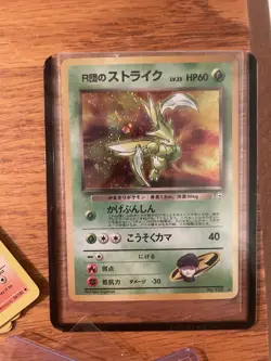 Rocket's Scyther Gym Heroes No.123 Holo Japanese Pokemon Card - Image 1