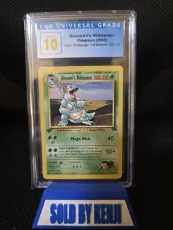 Pokemon Giovanni's Nidoqueen Gym Challenge 1st Ed Rare #23 CGC PRISTINE 10 - Image 1