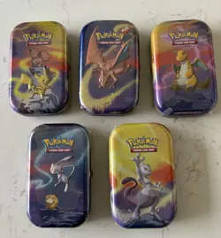 Pokemon Kanto Power Mini Tin - Set of 5 (2025 Tins - 4xL24 1xH24) New&Sealed - Image 1