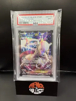 2016 POKEMON XY BLACK STAR PROMO SUPER-PREM COLL #XY125 FULL ART/MEWTWO EX PSA 9 - Image 1