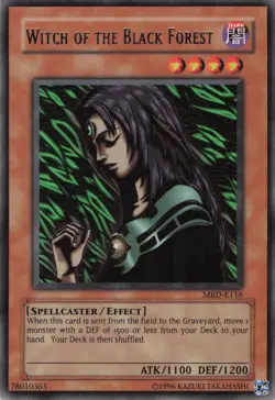 Yugioh Witch of the Black Forest MRD-E116 Rare 1st Edition NM - Image 1
