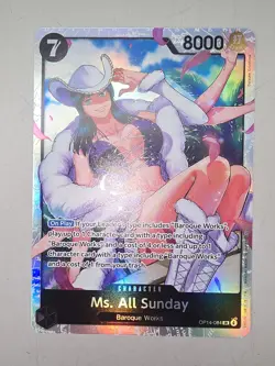 One Piece TCG - The Azure Sea’s Seven - Ms. All Sunday OP14-084 SR - NM Foil - Image 1