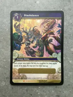 World of Warcraft TCG Slashdance Unscratched Loot Card Drums of War 1/3 - Image 1