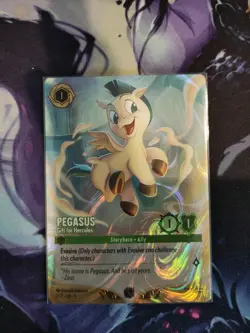 Pegasus Gift For Hercules Lorcana DLC Challenge FOIL Promo 1/C2 - Image 1