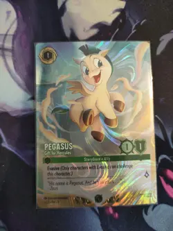Pegasus Gift For Hercules Lorcana DLC Challenge FOIL Promo 1/C2 - Image 2