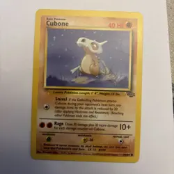 Pokemon Cubone Jungle Unlimited Common Card 50/64 - Image 1