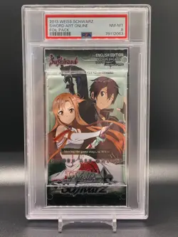 Weiss Schwarz Sword Art Online English Factory Sealed Booster Pack PSA 8 Card - Image 1
