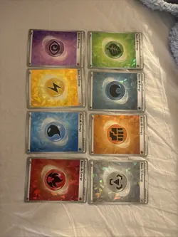 Pokemon TCG Galaxy Swirl Holo Energy Lot (SVE En) 8 Cards!! - Image 1