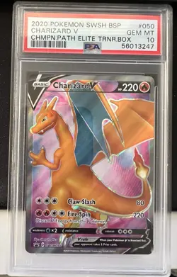 Charizard V SWSH050 SWSH: Sword & Shield Promo Cards Holo PSA 10 USA SHIPPER - Image 1