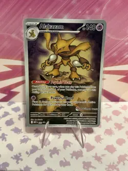 Pokemon TCG Alakazam - 009 (Pokemon Center Exclusive) Promo MEP NM Card - Image 1