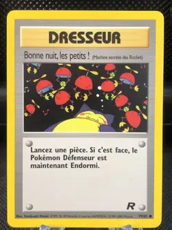 2000 Pokemon Card Team Rocket Set Dresseur 79/82 French Version Edition - Image 1