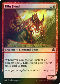 MTG Kiln Fiend Foil ** Iconic Masters ** English (NM) - Image 1