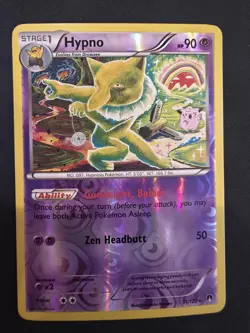 Pokemon Hypno 51/122 Breakpoint Reverse Holo Rare Stage 1 90HP English - Image 1