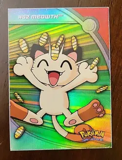 MP! Topps Pokemon Series 3 #HV9 Heroes and Villains Meowth Rainbow Holo Foil - Image 1
