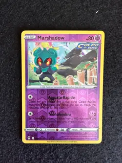 MARSHADOW 080/203 REVERSE EVOLUZIONI ETEREE SPADA E SCUDO CARTA POKEMON ITA - Image 1