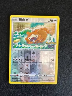 BIDOOF 059/078 REVERSE POKEMON GO SPADA E SCUDO CARTA POKEMON ITA - Image 1