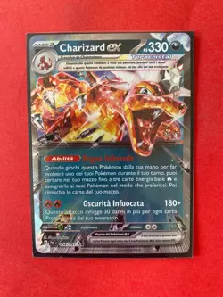 CHARIZARD EX 054/091 DESTINO DI PALDEA CARTA POKEMON ITA RARA MINT . - Image 1