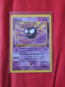 GASTLY 33/62 FOSSIL PRIMA EDIZIONE CARTA POKEMON ITA NON COMUNE - Image 1