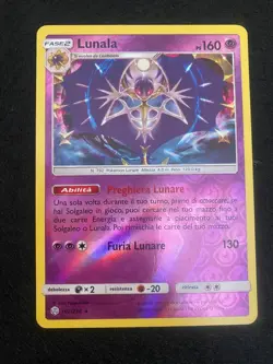 LUNALA 102/236 REVERSE ECLISSI COSMICA CARTA POKEMON ITA - Image 1