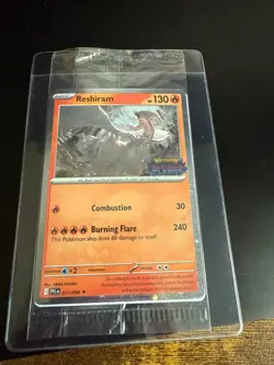 Pokemon Phantasmal Flames Reshiram 017/094 Promo Stamped Sealed TCG - Image 1