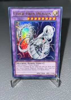 Cyber Twin Dragon SDCR-EN037 Super Rare 1st Edition Yugioh Card VLP - Image 1