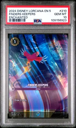 Enchanted Finders Keepers Shimmering Skies Disney Lorcana PSA 10 - Image 1