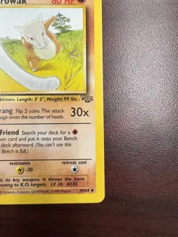 Marowak 39/64 1st Edition Jungle - WOTC Pokemon Card LP- - Image 5