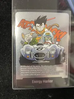Energy Marker E-71 Silver Goku Manga Booster 02 Dragon Ball Card English - Image 1