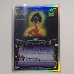 Yu Yu Hakusho TCG Score Hiei Determined Warrior Holo Card P1 2004 - Image 1
