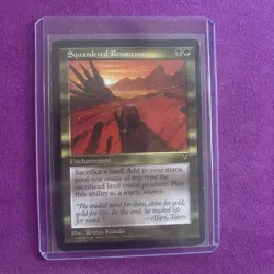 MTG-Squandered Resources Visions-LP NM-vintage Magic the Gathering-Reserve List - Image 2