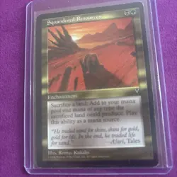 MTG-Squandered Resources Visions-LP NM-vintage Magic the Gathering-Reserve List - Image 3