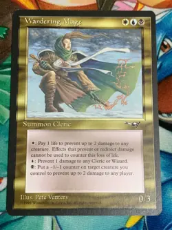 C809 MAGIC GATHERING ALLIANCES WANDERING MAGE MP MTG - Image 1