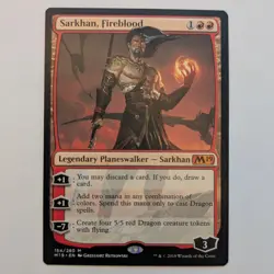 Sarkhan, Fireblood, 2019 Core Set (M19) #154, NM MTG - Image 1