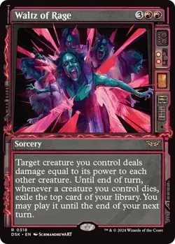 Waltz of Rage (Showcase) MTG Duskmourn: House of Horror 318 R NM - Image 1