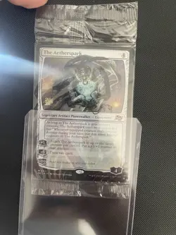 Magic the gathering - Aetherspark Pre-Release Foil English NEW SEALED ORIGINAL - Image 2