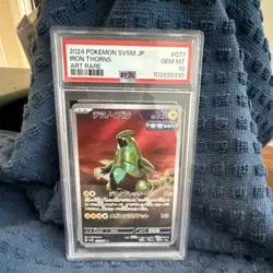 Pokemon Iron Thorns 077/071 Sv5m Cyber Judge Art Rare Holo PSA 10 Japanese - Image 1