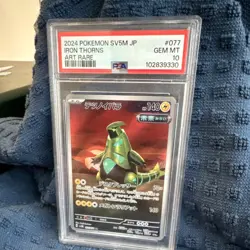 Pokemon Iron Thorns 077/071 Sv5m Cyber Judge Art Rare Holo PSA 10 Japanese - Image 2