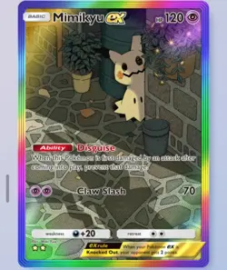 Pokemon TCG Pocket - Mimikyu Rainbow Rare 2⭐, Fantastical Parade, English - Image 1