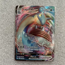 Pokemon TCG Lapras VMAX Sword & Shield 050/202 Holo Ultra Rare - Image 1