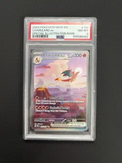Pokemon TCG Charizard EX 199/165 Special Illustration Rare SV 151 PSA 8 - Image 1