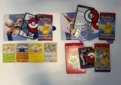 Pokemon McDonald's 2022 & 2023 Match Battle Booster Packs 3 packs (2 sealed) - Image 1
