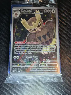 Noctowl Pokemon Center PC ETB Promo SVP141 Stellar Crown SEALED! - Image 1
