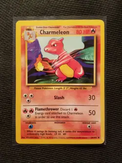 Pokemon Charmeleon 24/102 Base Set Uncommon Unlimited NM/M - Image 1