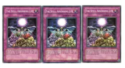 Yugioh- 3X The Spell Absorbing Life - Common - Unlimited - DR1-EN159 - Near Mint - Image 1