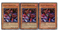 Yugioh- 3X Ultimate Obedient Fiend - Common - Unlimited - DR1-EN137 - Light Play - Image 1