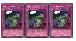 Yugioh- 3X D.D. Trap Hole - Common - Unlimited - DR04-EN057 - Near Mint - Image 1