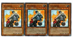 Yugioh- 3X Steamroid - Common - Unlimited - CRV-EN008 - Light Play - Image 1