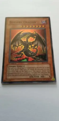 Yugioh! - Berserk Dragon - DCR-019 - Super 1st ed. FREE SHIPPING and BONUS! - Image 1